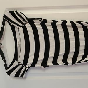 Women's off the shoulder striped top